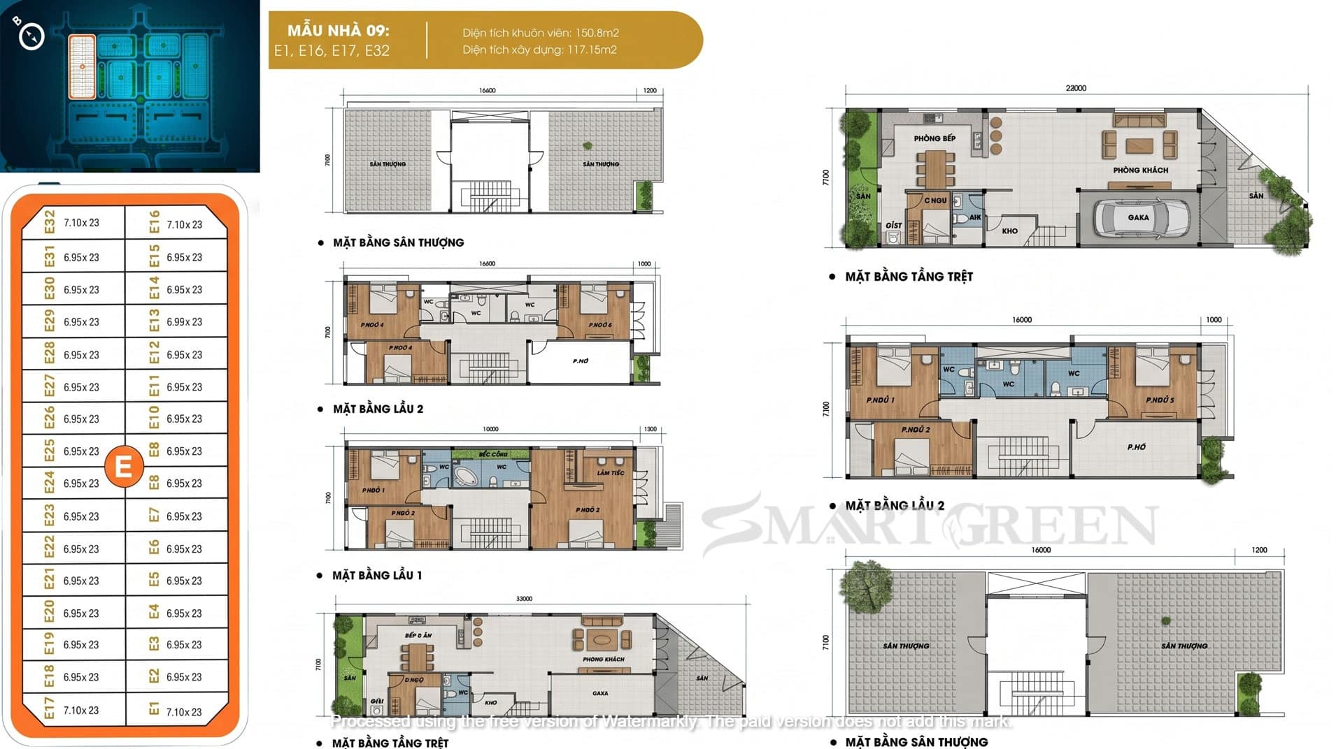 Layout thiết kế nhà phố An Phú New City Mẫu 09 có diện tích đất 150m2